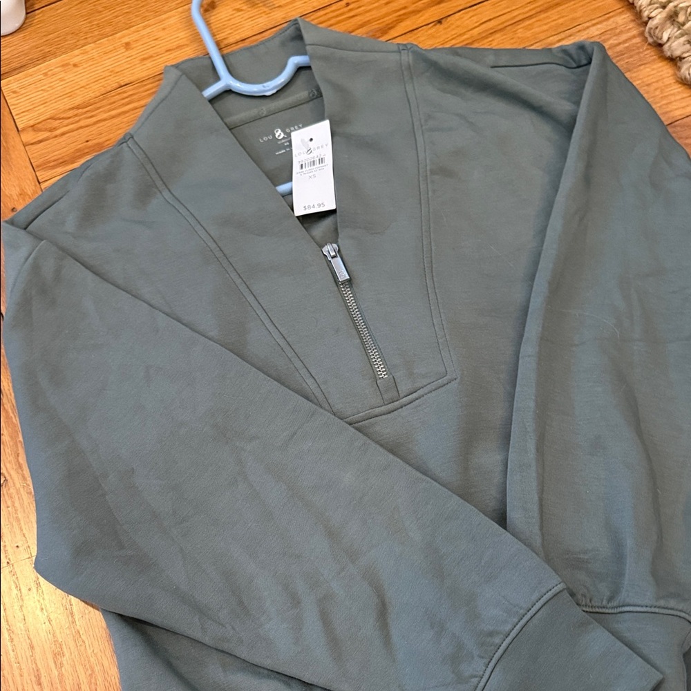 LOFT Women's Half-Zip Sweatshirt - Gray